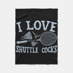Couverture Polaire Amusant Joueur Badminton Match Jeu Joke