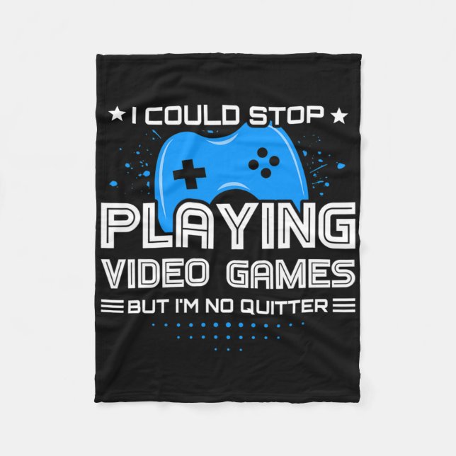 Couverture Polaire Amusant Joueur Vidéo - Jeu Console Pc - Jeu Vidéo (Devant)