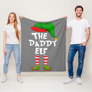 Couverture Polaire Amusant Matching Famille Noël The Daddy Elf