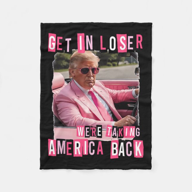 Couverture Polaire Amusant Se Faire Perdre Nous Reprenons L'Amérique  (Devant)