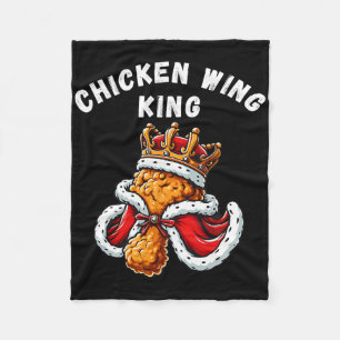 Couverture Polaire Amusante aile de poulet Roi Bbq Aile de poulet Gra