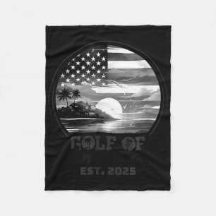 Couverture Polaire Amusante Amérique des Etats-Unis Chemise Golfe des
