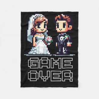 Couverture Polaire Amusante mariée Mariage de la fête de baccalauréat