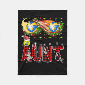 Couverture Polaire Amusante Tante Tinsel Xmas Meilleur Volley-ball