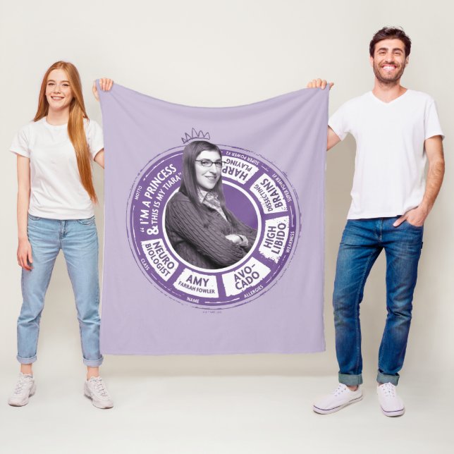 Couverture Polaire Amy Farrah Fowler - Graphique d'informations (En situation)