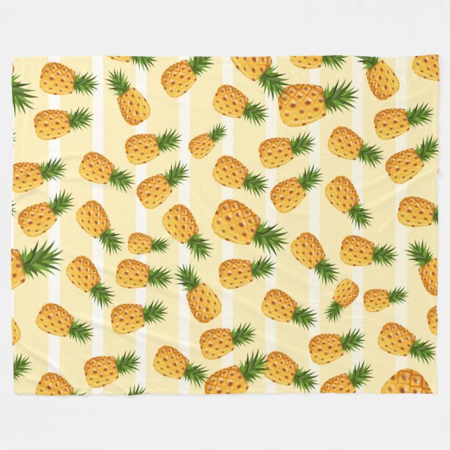 Couverture Polaire Ananas (Devant (Horizontal))