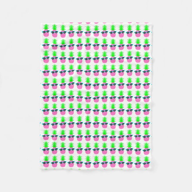 Couverture Polaire Ananas avec "DIVAtude" (Devant)