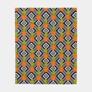 Couverture Polaire Ananas géométriques