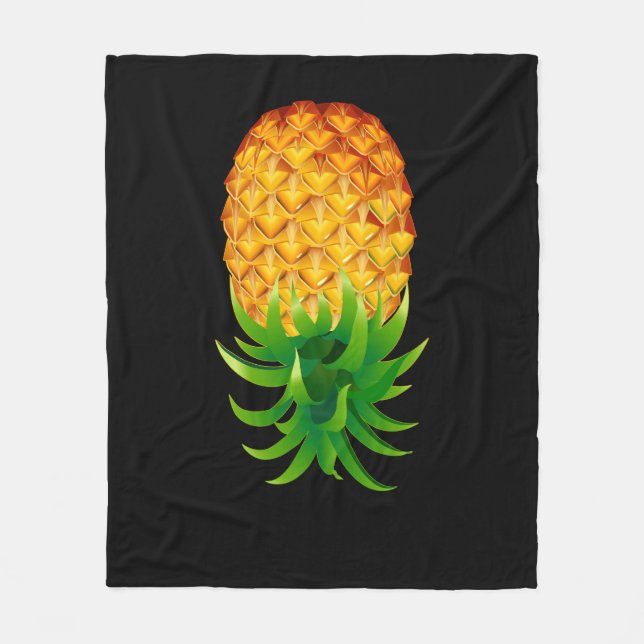 Couverture Polaire Ananas vers le bas (Devant)