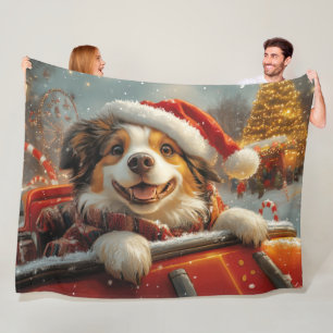 Couverture Polaire Anatolie Berger Chien Roller Dessous de verre Noël
