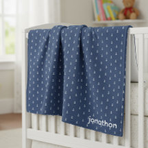 Anchor Navy & White Pattern ID836