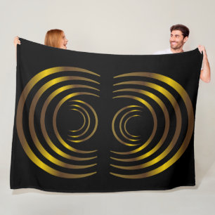 Couverture Polaire Ancien Alien Cercles de cultures d'or