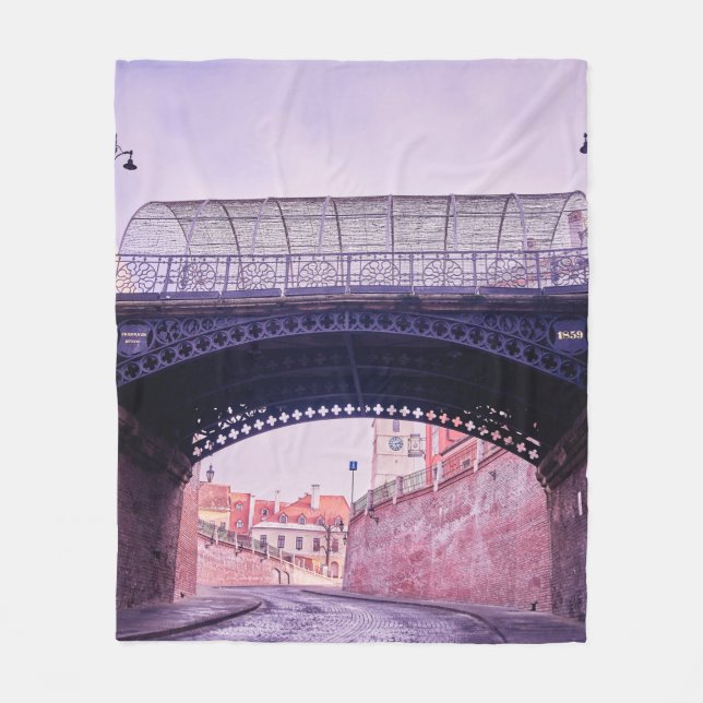 Couverture Polaire Ancien pont, pont médiéval antique, arc, archite (Devant)