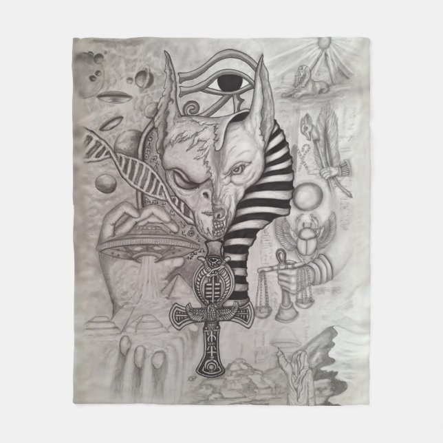 Couverture Polaire Anciens Aliens, Anubis (Devant)