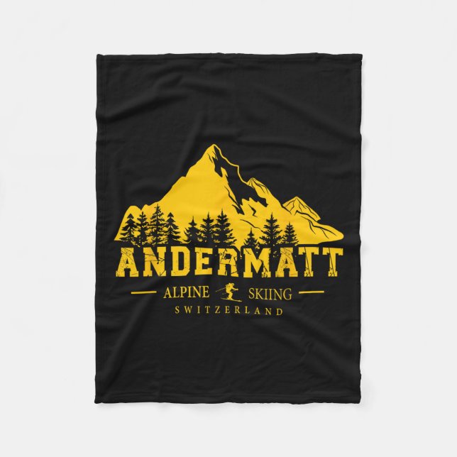Couverture Polaire Andermatt Suisse Station de ski alpin Ski Swi (Devant)