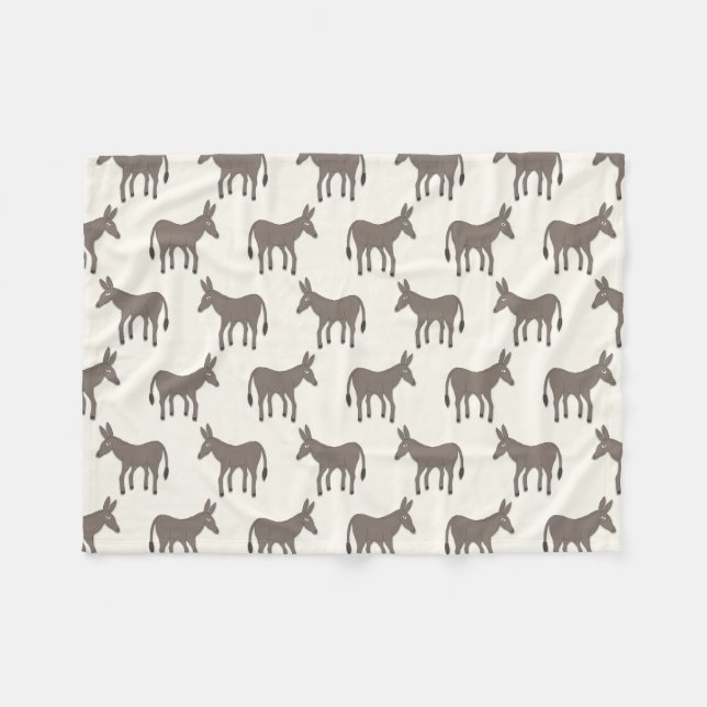 Couverture Polaire Âne modèle (Devant (Horizontal))