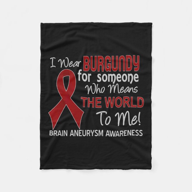 Couverture Polaire Aneurysme Pour Quelqu'Un Qui Signifie Le Monde Pou (Devant)