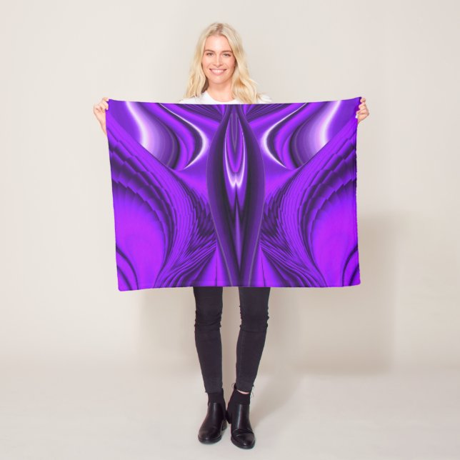 Couverture Polaire Ange ailes, Purple Rainbow Dreams (En situation)