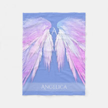 ANGEL AILES Monogramme Dreamy rose doux bleu