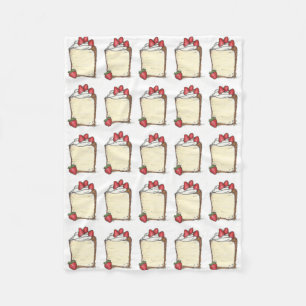 Couverture Polaire Angel Aliments Angelfood Gâteau Tranches Fraises