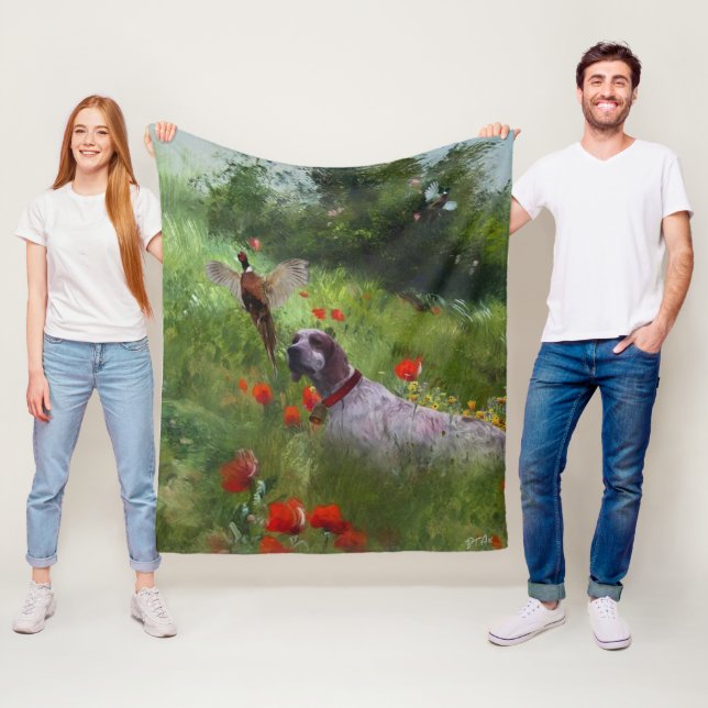 Couverture Polaire Anglais Setter, Chasse de faisan (En situation)