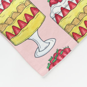 Couverture Polaire Anglais Trifle Fruit Custsert Cuisine britannique