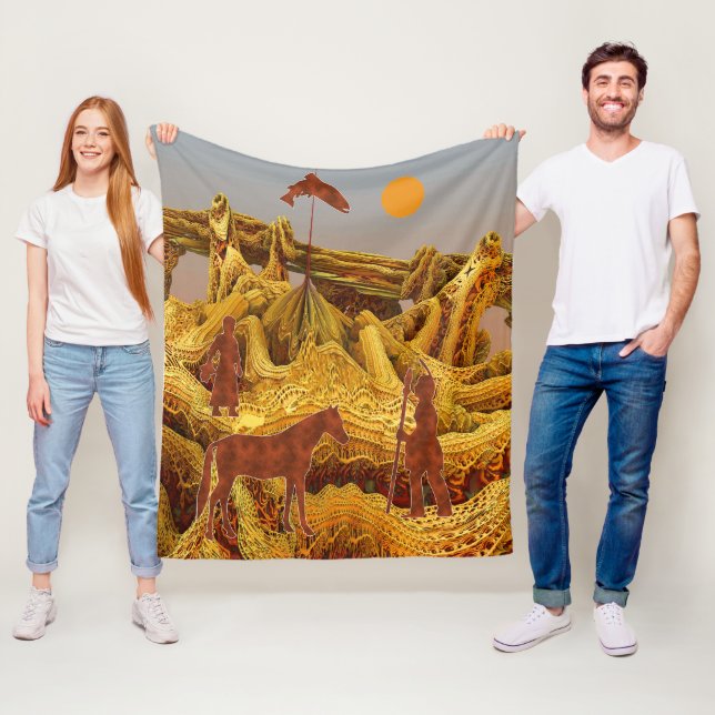 Couverture Polaire Anid d'or (En situation)