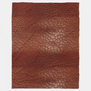 Couverture Polaire Animal Brown en cuir de l'Ouest