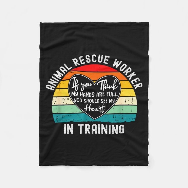 Couverture Polaire Animal Rescue Worker In Training Appreciation  (Devant)
