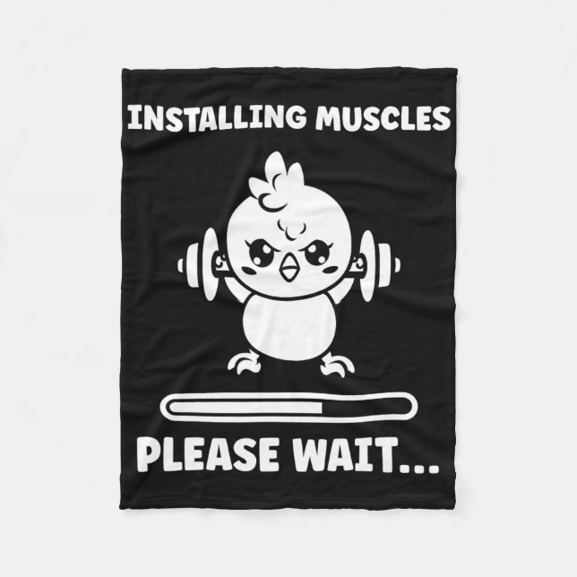Couverture Polaire Animals Installing Muscles Fitness Bodybuilding Ch (Devant)