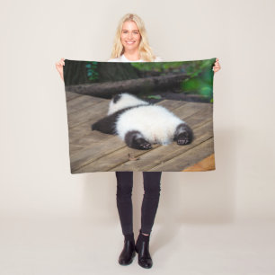 Couverture Polaire Animaux de bébés cutest   Bébé Géant Panda Dormir