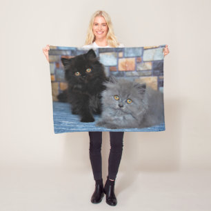 Couverture Polaire Animaux de bébés cutest Chatons persans sur couv