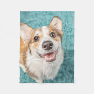 Couverture Polaire Animaux de bébés cutest Cute Corgi Puppy Smile