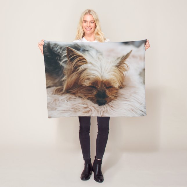 Couverture Polaire Animaux de bébés cutest | Yorkshire Terrier (En situation)