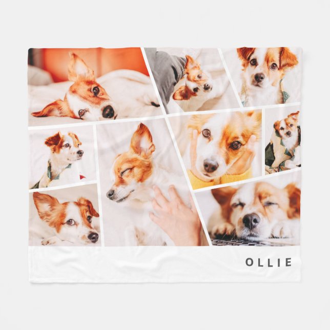 Couverture Polaire Animaux de compagnie Moderne Simple Personnalisé 9 (Devant (Horizontal))