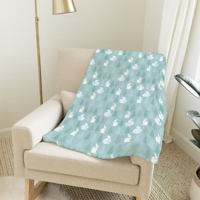 Couverture Polaire Animaux de forêt hivernale neige (Créateur téléchargé)