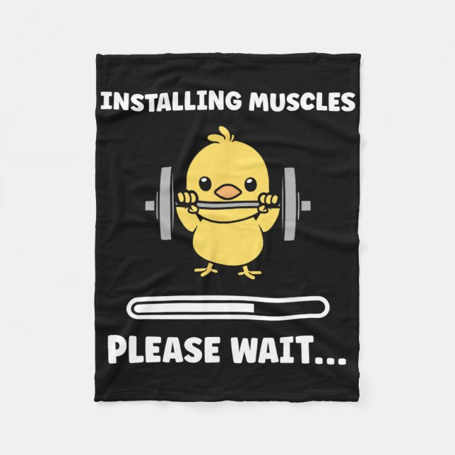 Couverture Polaire Animaux Installation Muscles Fitness Musculation C (Devant)