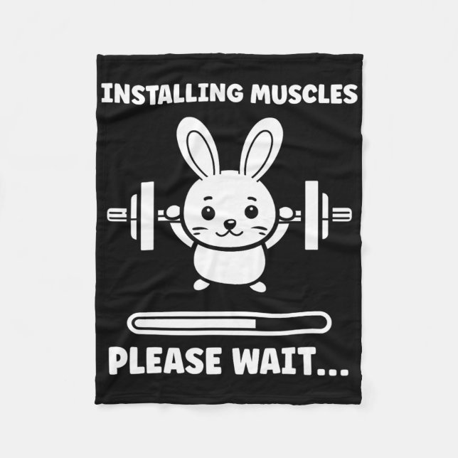 Couverture Polaire Animaux Installation Muscles Fitness Musculation L (Devant)