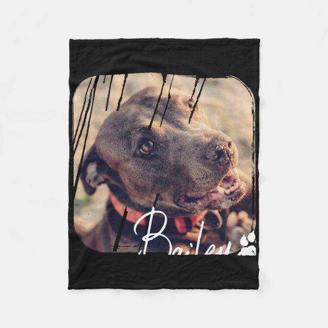Couverture Polaire Animaux Moderne Simple Cool Nge Nom Et Photo  (Devant)