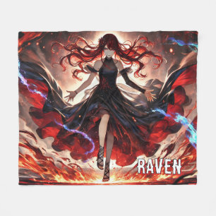 Couverture Polaire Anime Command the Flames, Embrace the Storm Custom