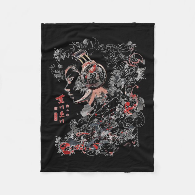 Couverture Polaire Anime Manga Graphisme casque Art Anime (Devant)