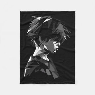 Couverture Polaire Anime Manga Motif Polygon Art Anime