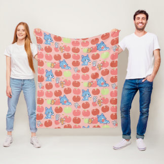 Couverture Polaire Anime Tom, Jerry et Tuffy Apple Motif
