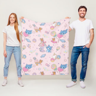 Couverture Polaire Anime Tom, Jerry et Tuffy Candyland Motif