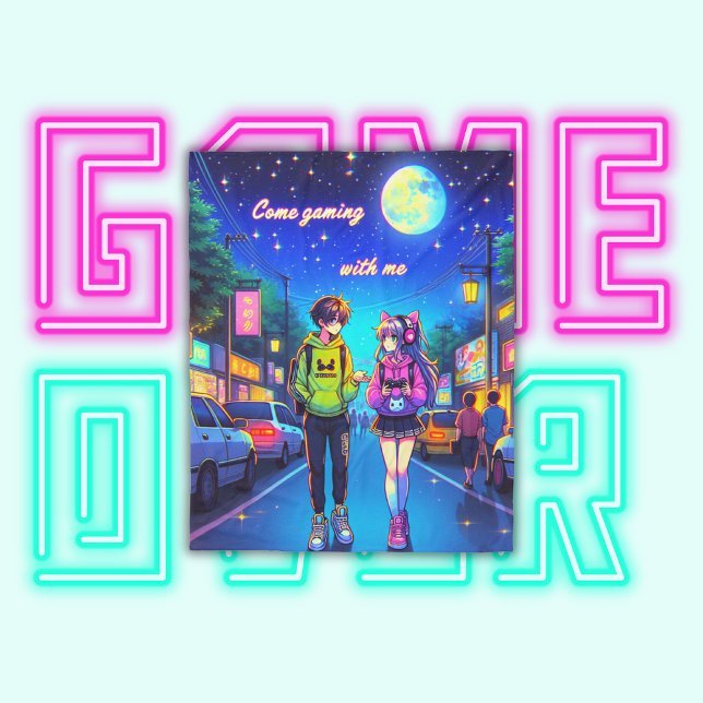 Couverture Polaire Anime Venez Jouer avec moi | (Créateur téléchargé)