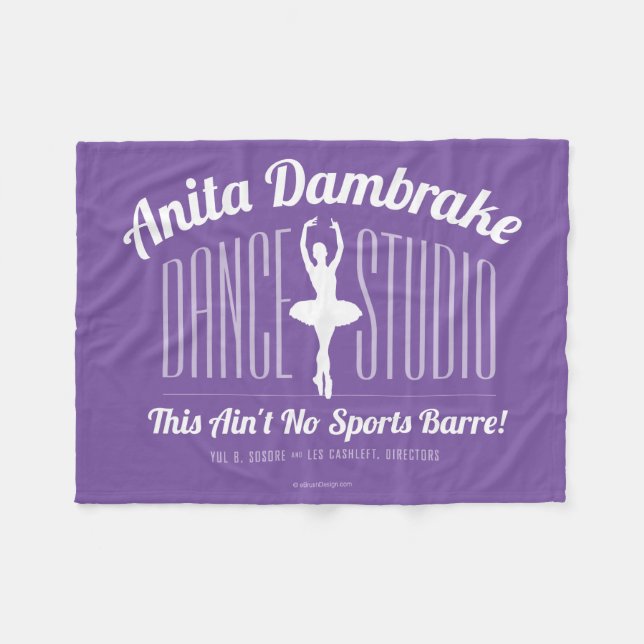 Couverture Polaire Anita Damfrein Dance Studio (Devant (Horizontal))