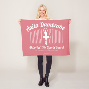 Couverture Polaire Anita Damfrein Dance Studio Blanche polaire