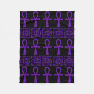 Couverture Polaire Ankh violet