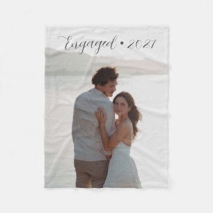Couverture Polaire Année personnalisée Couple engagé Plein cadeau pho