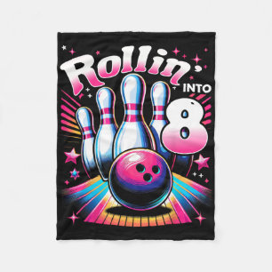 Couverture Polaire Anniversaire Bowling Roulant Dans 8 Fête 8ème Anni